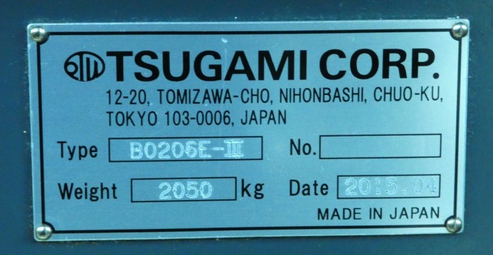 Tornio fantina mobile Tsugami B0 206E III usato - Plastin Gold